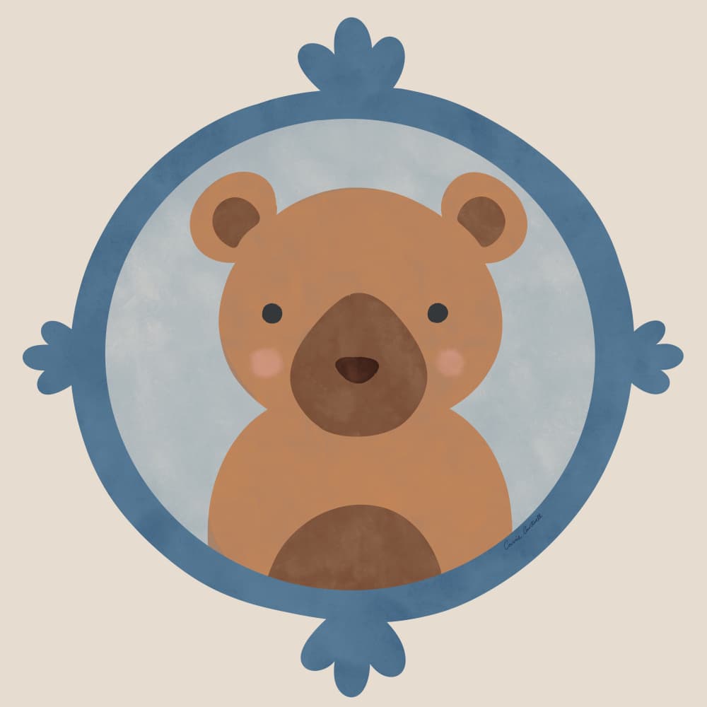 Bear by Carrie Cantwell — canvas wall art