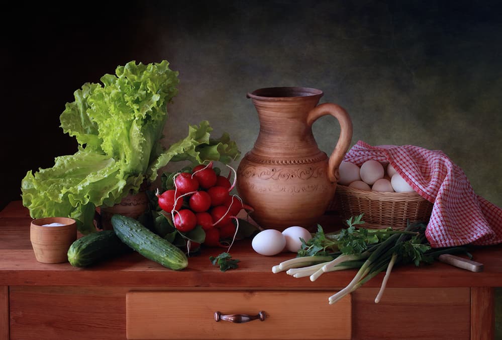 Farm Fresh Bounty by Tatyana Skorokhod — canvas wall art