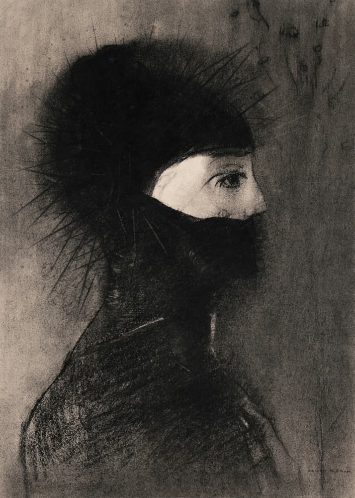 Armor by Odilon Redon — canvas wall art