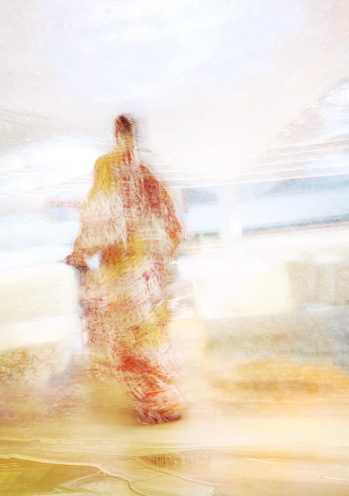 Blurred Motion Figure by Yang Jiao — canvas wall art
