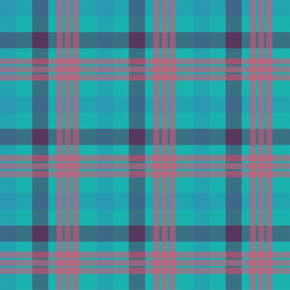 Vibrant Plaid Pattern by Marika Barsrsind — canvas wall art