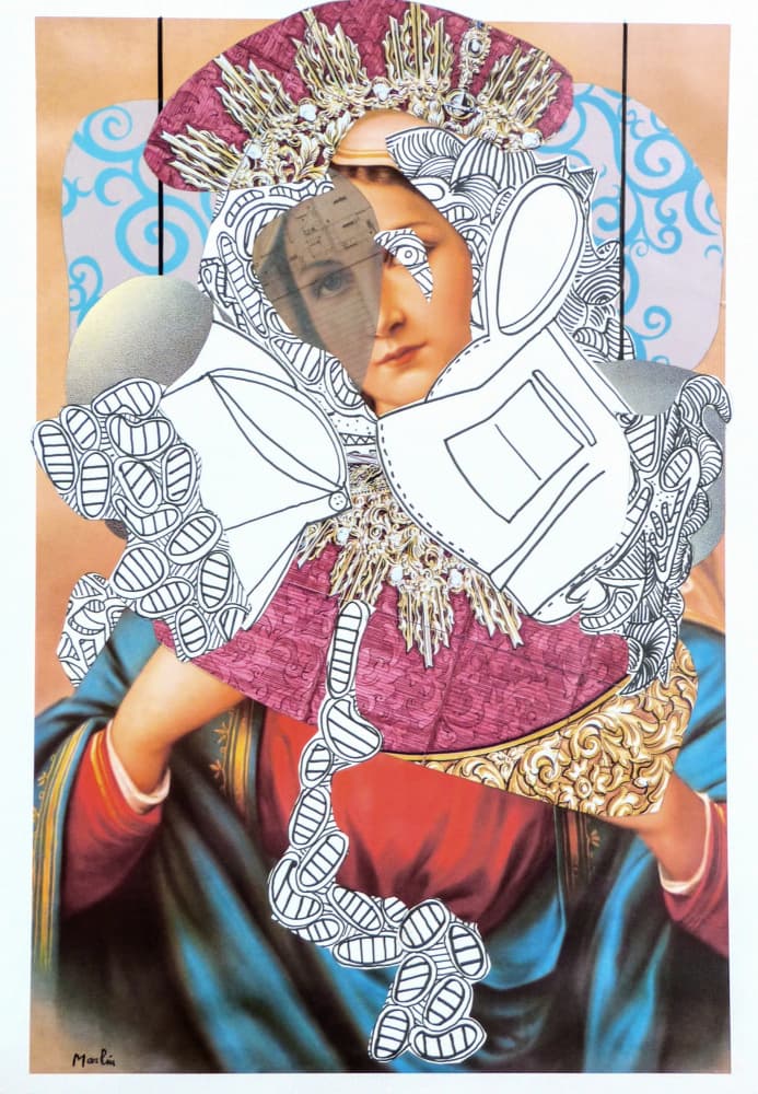 Mystic Adorned Madonna by Pascal Marlin — canvas wall art