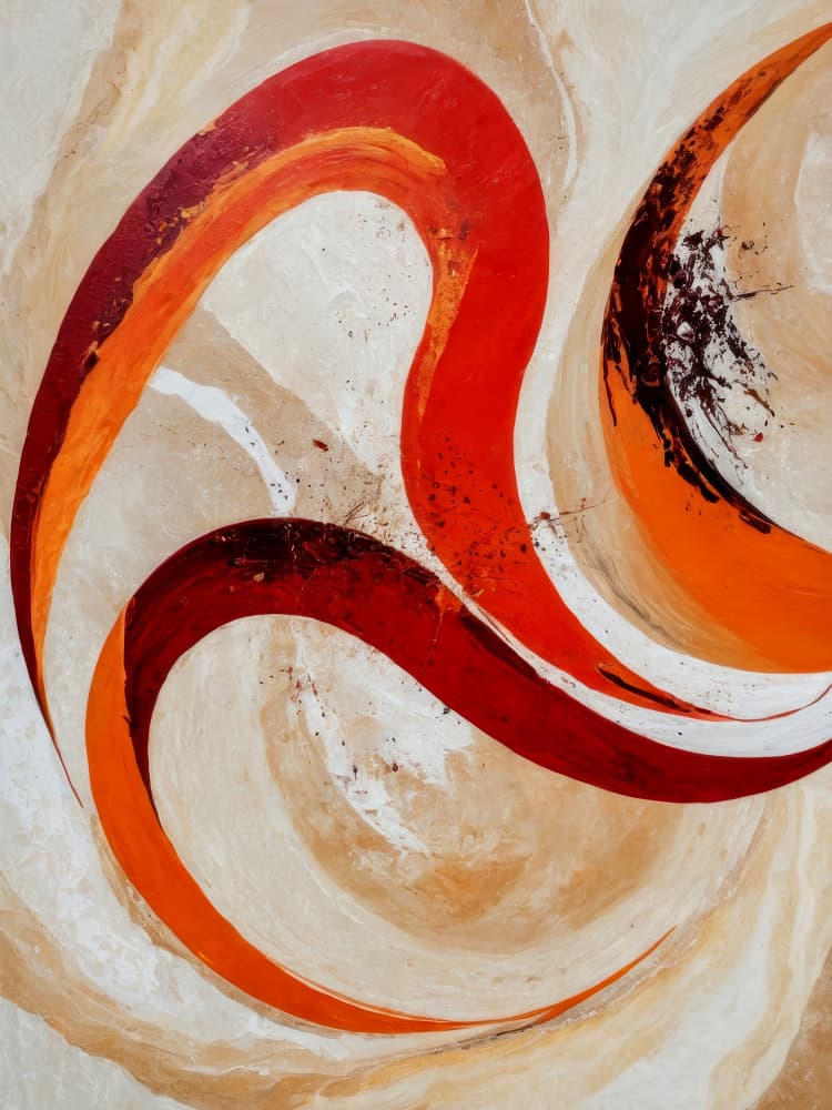 Vibrant Abstract Swirls by Alpenglow Workshop — canvas wall art