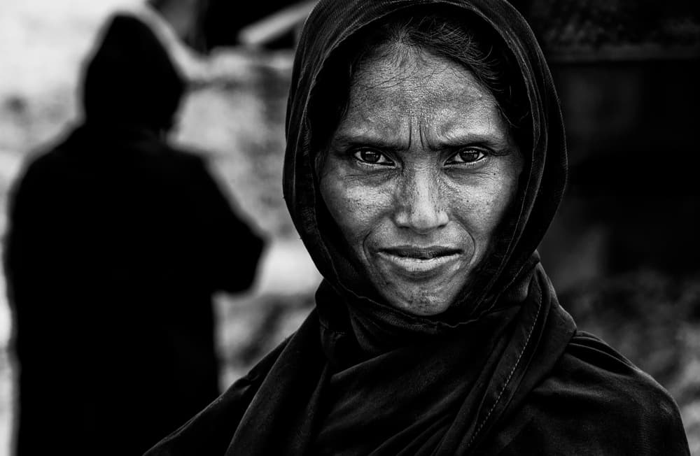 Intense Woman Portrait by Joxe Inazio Kuesta Garmendia — canvas wall art