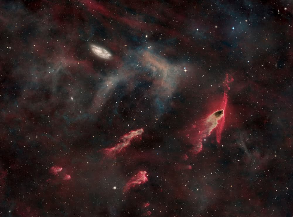 Celestial Galaxy and Nebula by Vikas Chander — canvas wall art