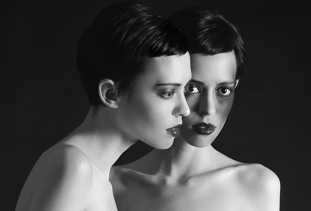 Dramatic Dual Portrait by David Naman — canvas wall art