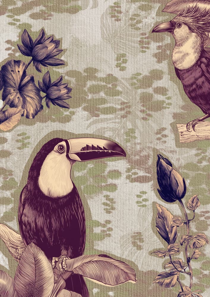 Hidden Tropics by Pictufy Studio — canvas wall art