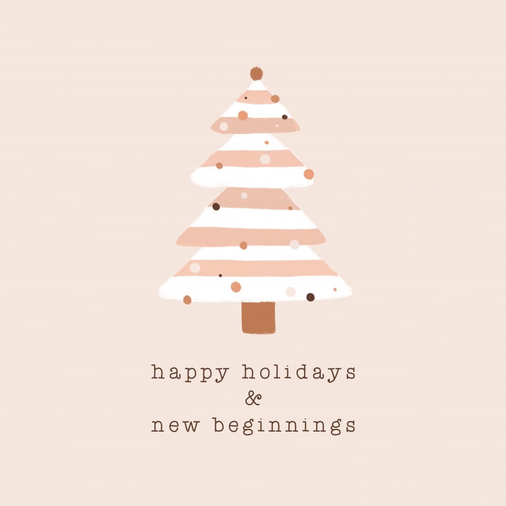 Soft Pastel Christmas Tree by Orara Studio — canvas wall art