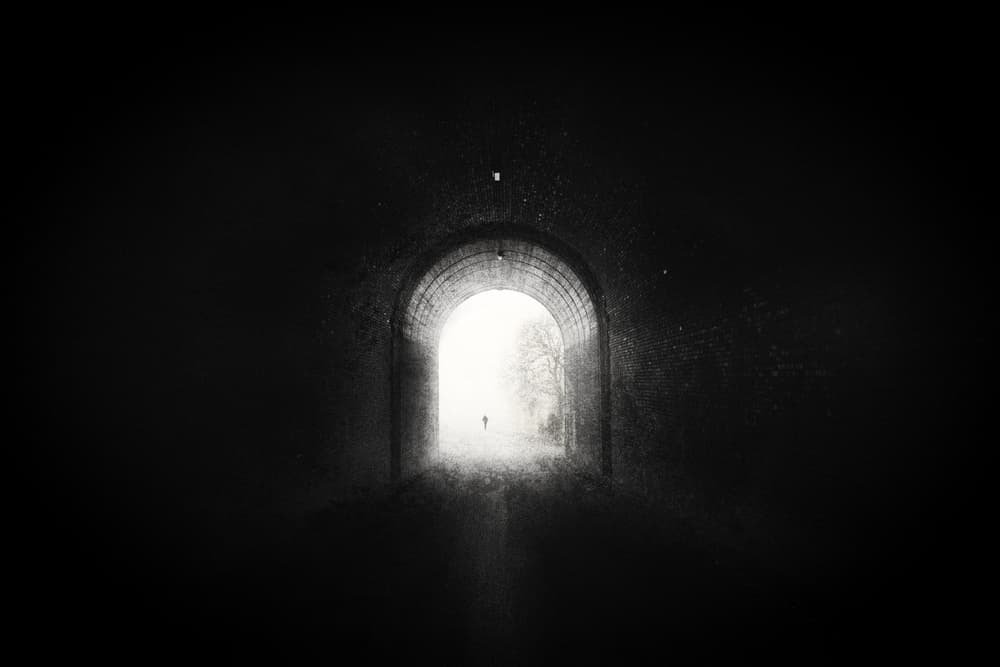 Tunnel End Light by Adam Dauria ☂ — canvas wall art