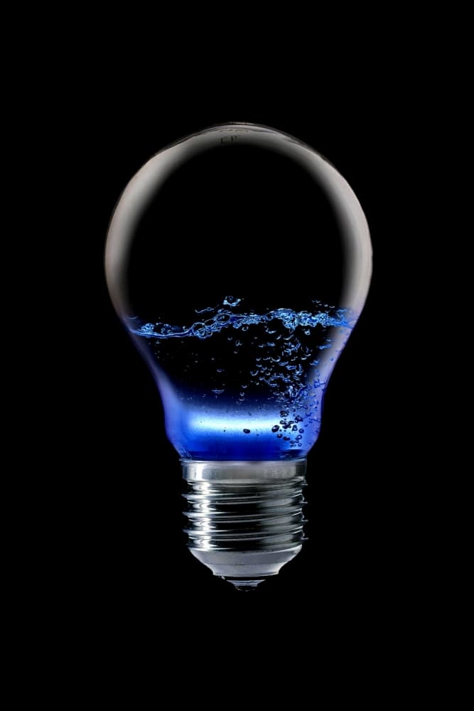 Liquid Light Bulb by Stefan Eisele — canvas wall art