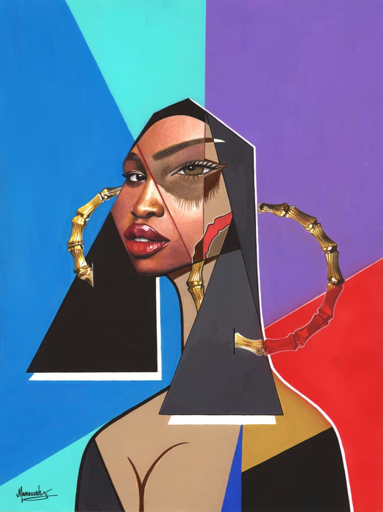 Modern Geometric Beauty by Manasseh Johnson Sr. — canvas wall art