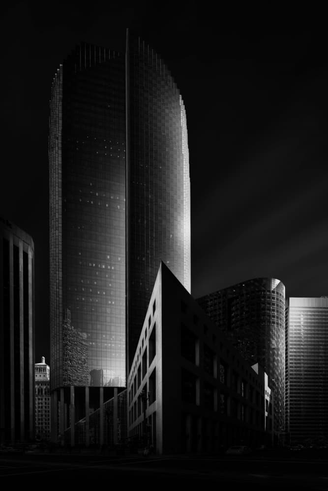 Modern City Night by Juan Pablo de Miguel — canvas wall art