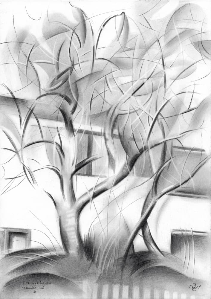 Modern Abstract Trees by Corné Akkers — canvas wall art