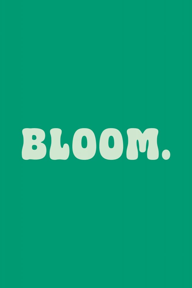Positive Bloom Green by Karen Menzenbach — canvas wall art