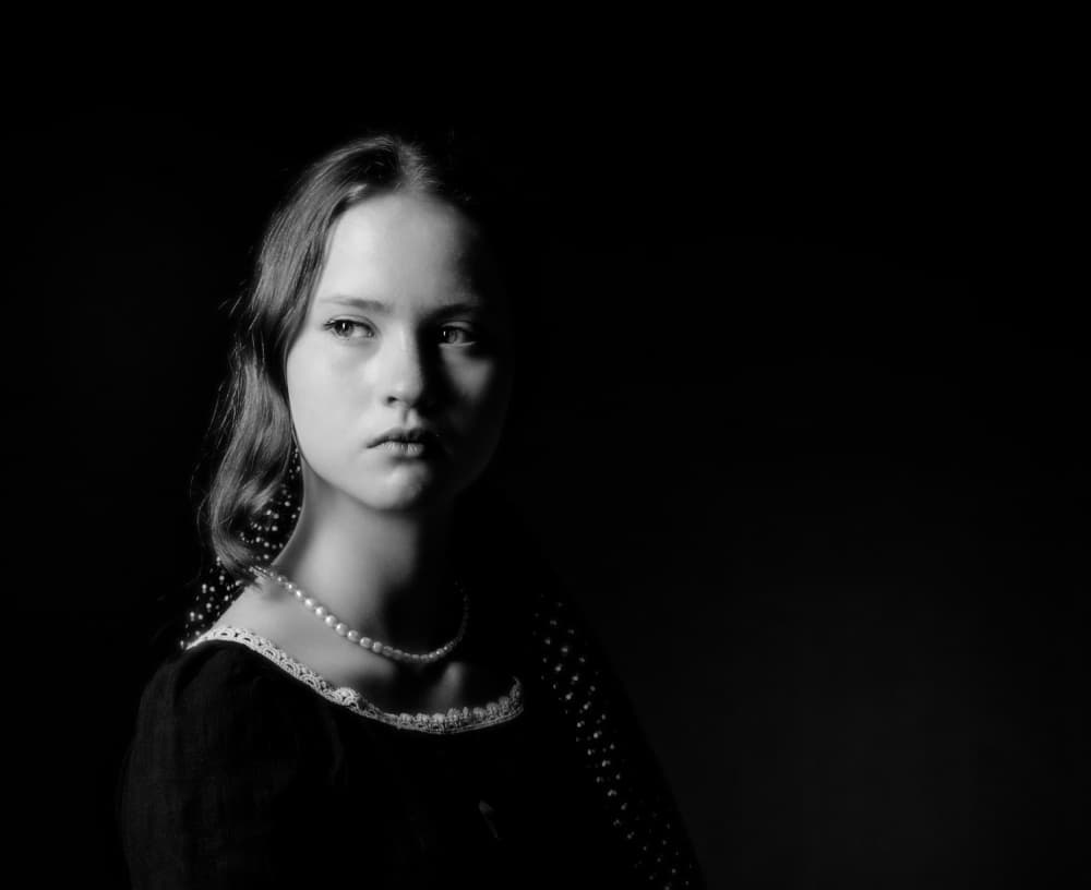 Pensive Young Woman by Rachel Pansky — canvas wall art