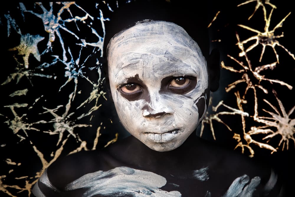 Intense Painted Gaze by Juan Luis Duran — canvas wall art