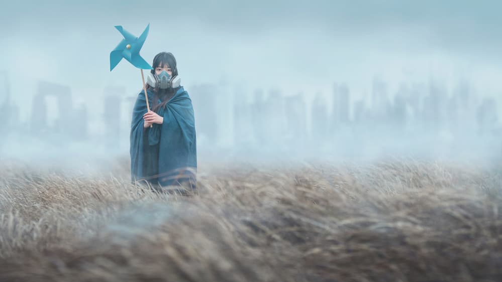 Hope in Hazy City by Terry F — canvas wall art