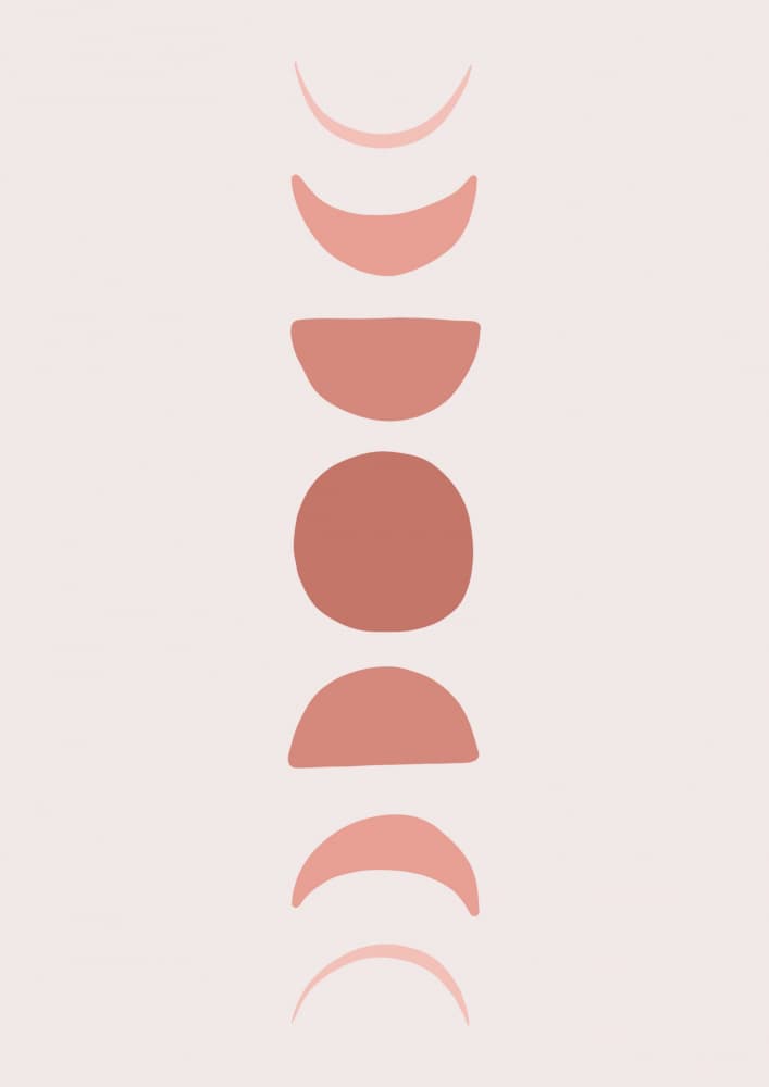 Celestial Moon Phases by Alina Shulhouskaya — canvas wall art