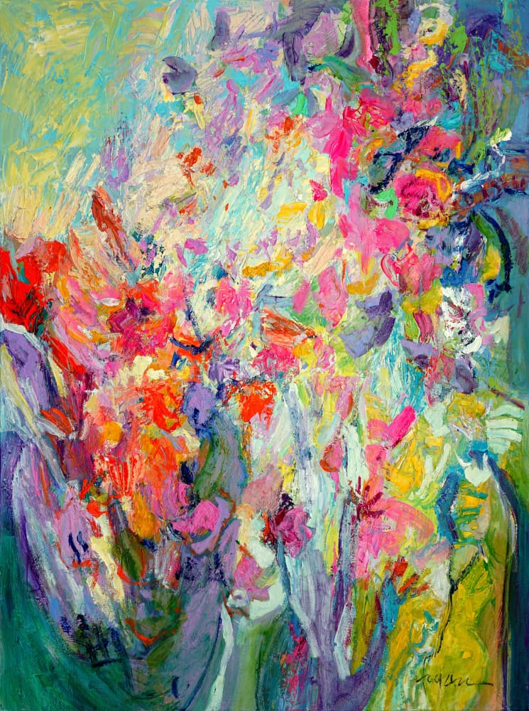 Vivid Floral Symphony by Dorothy Fagan — canvas wall art