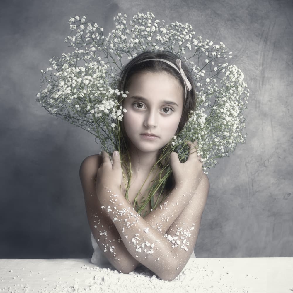 Winter Flower Child by Pasquale Guerra — canvas wall art
