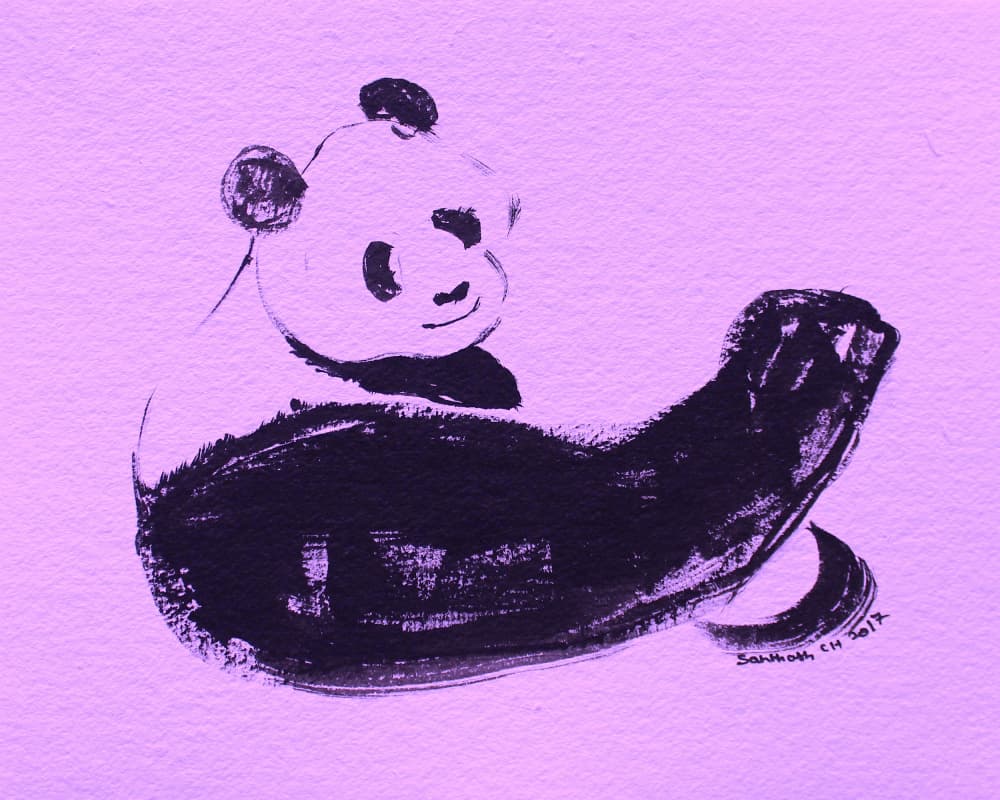 Strong Panda Flex by Santhosh ch — canvas wall art