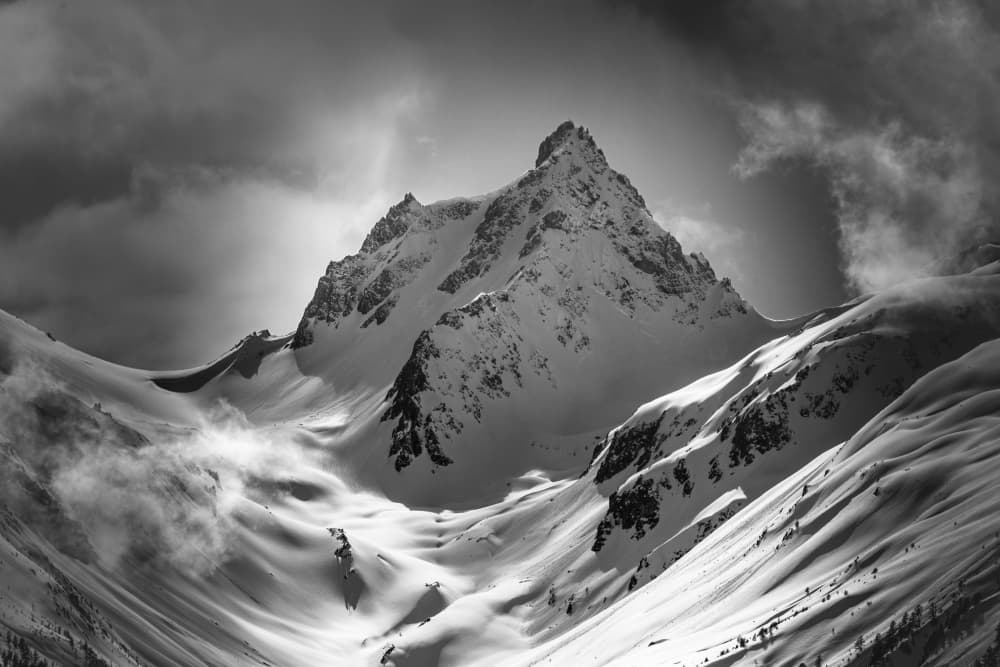 Dramatic Mountain Peak by Adrian Tudose — canvas wall art