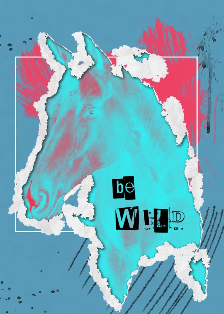 Be Wild Horse by Justyna Jaszke — canvas wall art
