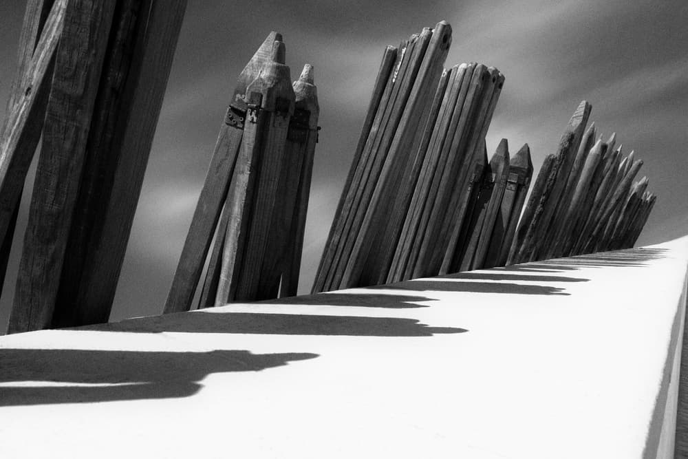 Abstract Pier Shadows by Olavo Azevedo — canvas wall art
