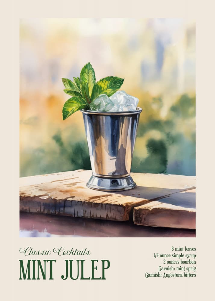 Classic Mint Julep by Andreas Magnusson — canvas wall art