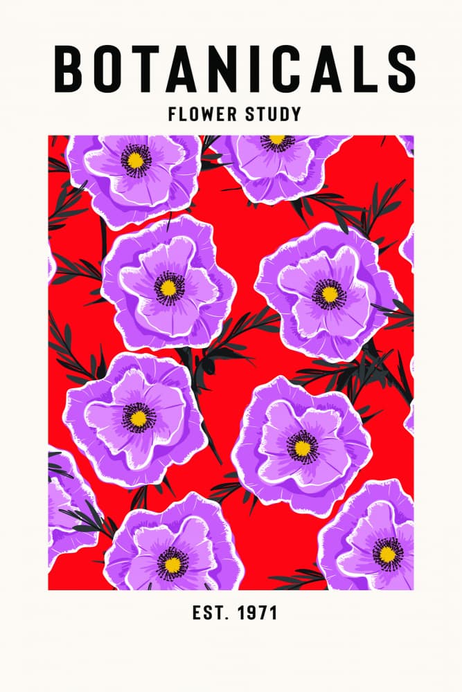 Botanical Flower Study by jay stanley — canvas wall art