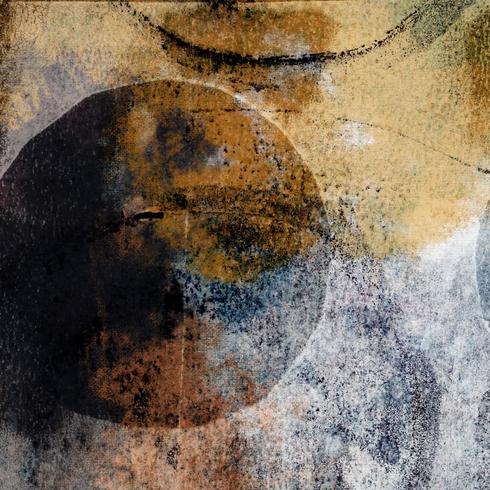 Textured Abstract Gold Blue by Dina Dankers — canvas wall art