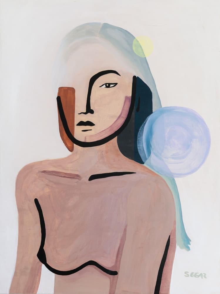 Modern Abstract Woman by Angela Seear — canvas wall art