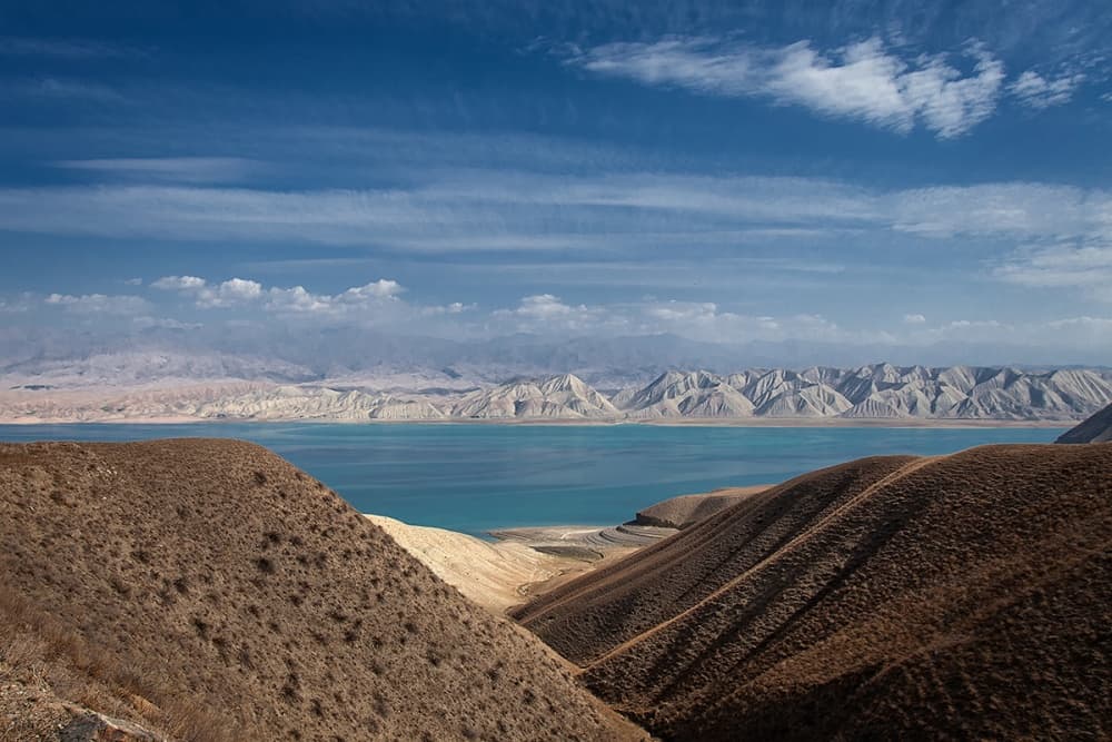 Vast Blue Mountain Lake by Reggy — canvas wall art