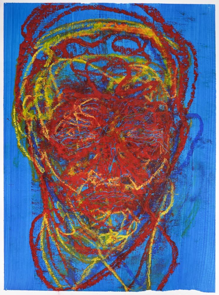 Intense Abstract Portrait by Joshua Hoskins — canvas wall art
