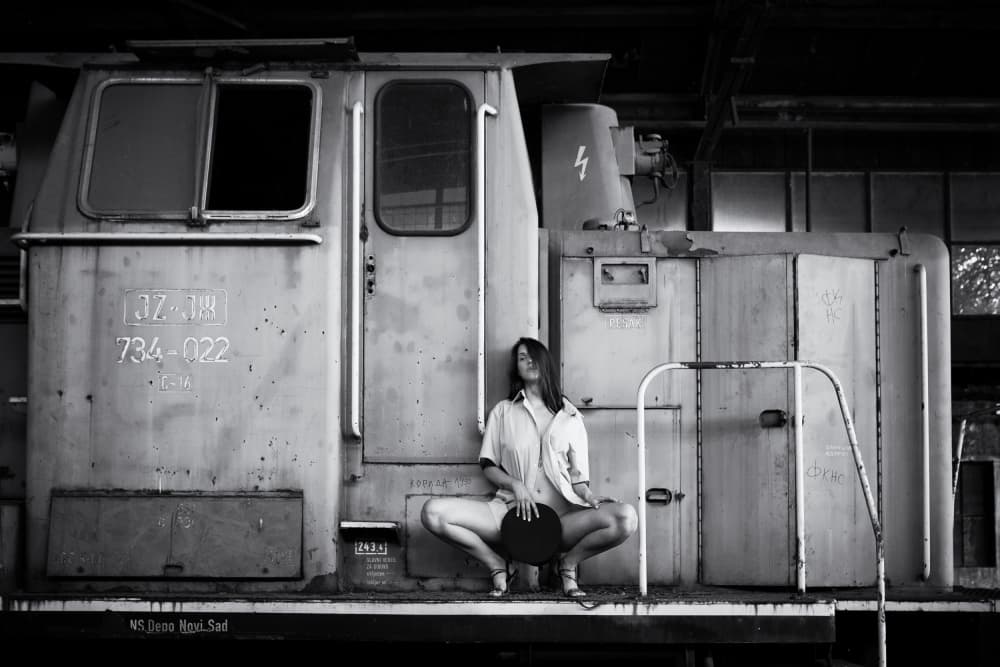Gritty Trainyard Grace by djaniru — canvas wall art