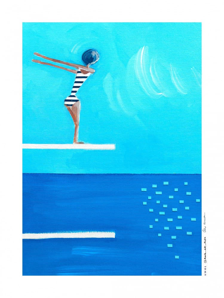 Summer Dive by Awol Art Alex — canvas wall art