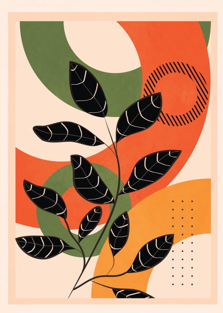 Earthy Botanical Abstraction by City Art — canvas wall art