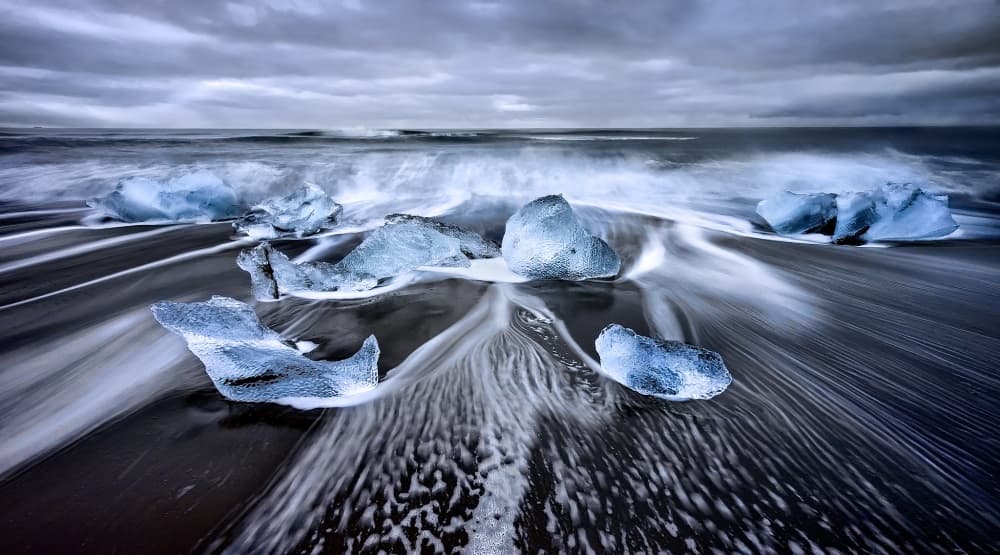 Ethereal Ice Beach by Jesús M. García — canvas wall art