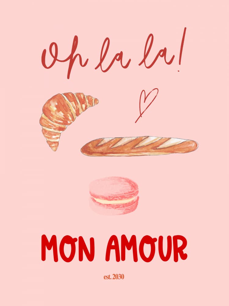 Sweet French Romance by Elizabeth C — canvas wall art