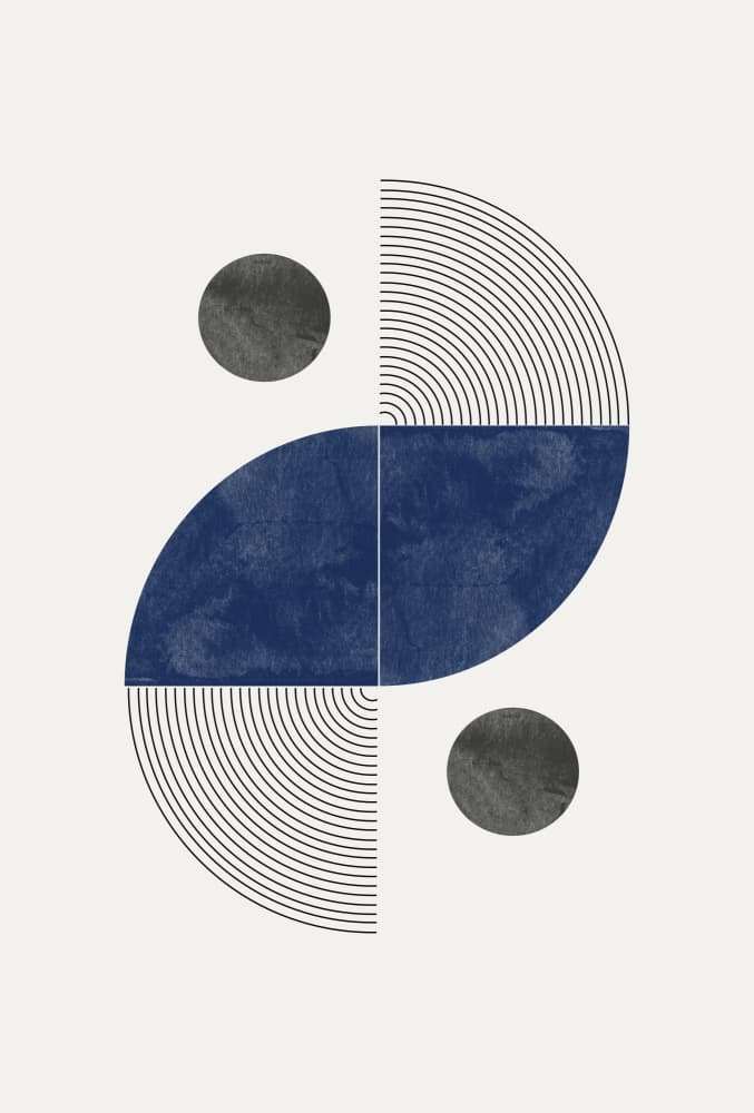 Symmetric Echoes by THE MIUUS STUDIO — canvas wall art