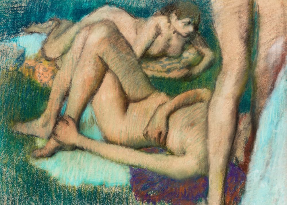 Bathers No2 by Edgar Degas — canvas wall art