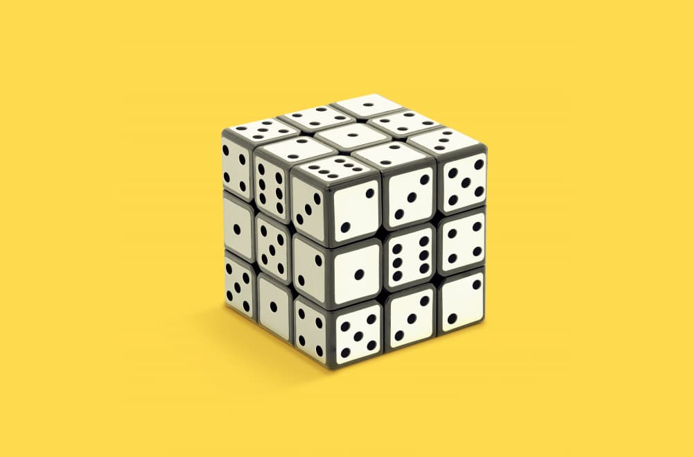 Dice Game Cube by Artem Pozdniakov — canvas wall art