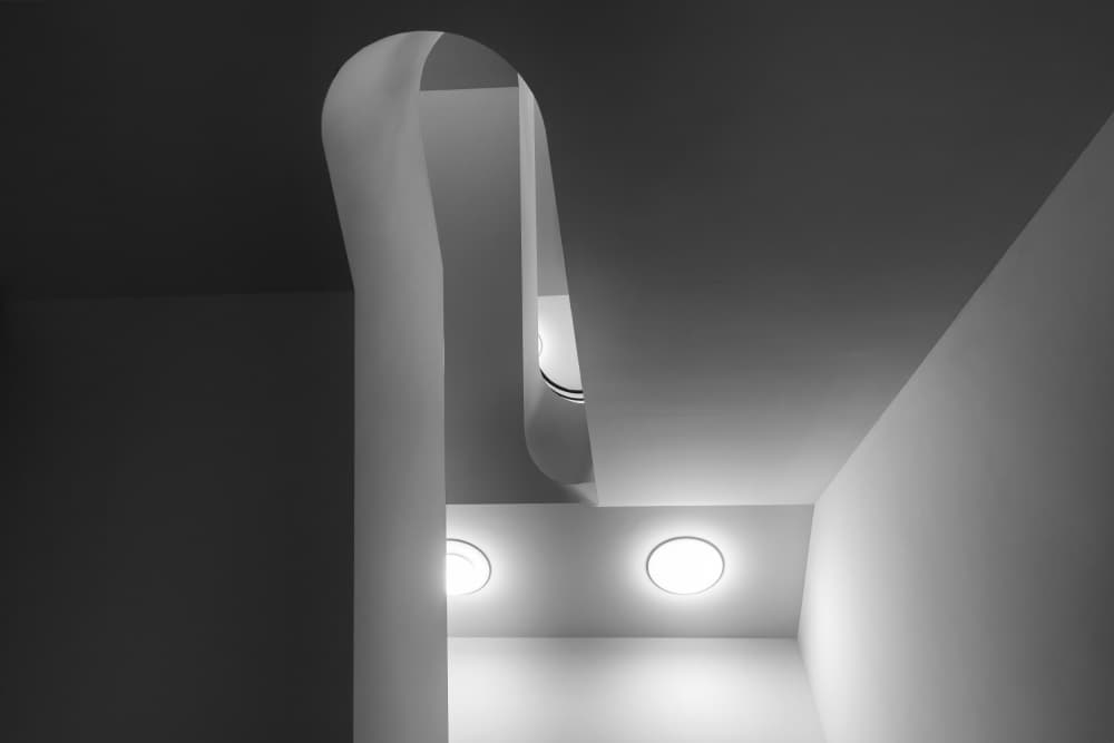 Modern Curves Light by Roswitha Schleicher-Schwarz — canvas wall art