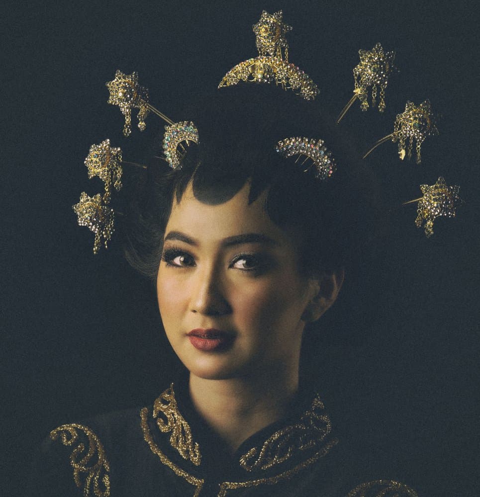 Regal Woman Gold Adornments by Rooswandy Juniawan — canvas wall art