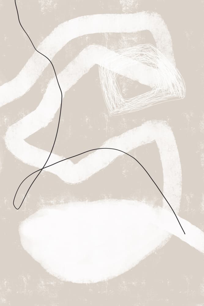 Organic Lines And Shapes by uplusmestudio — canvas wall art