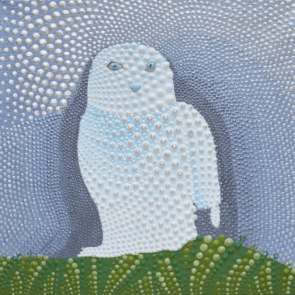 Whimsical Dotted Owl