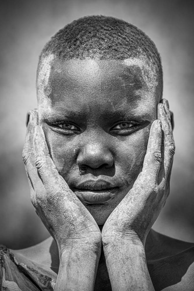 Intense Gaze Portrait by Svetlin Yosifov — canvas wall art
