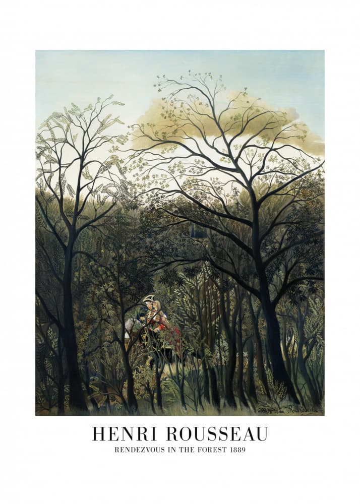 Rendezvous In The Forest by Henri Rousseau — canvas wall art