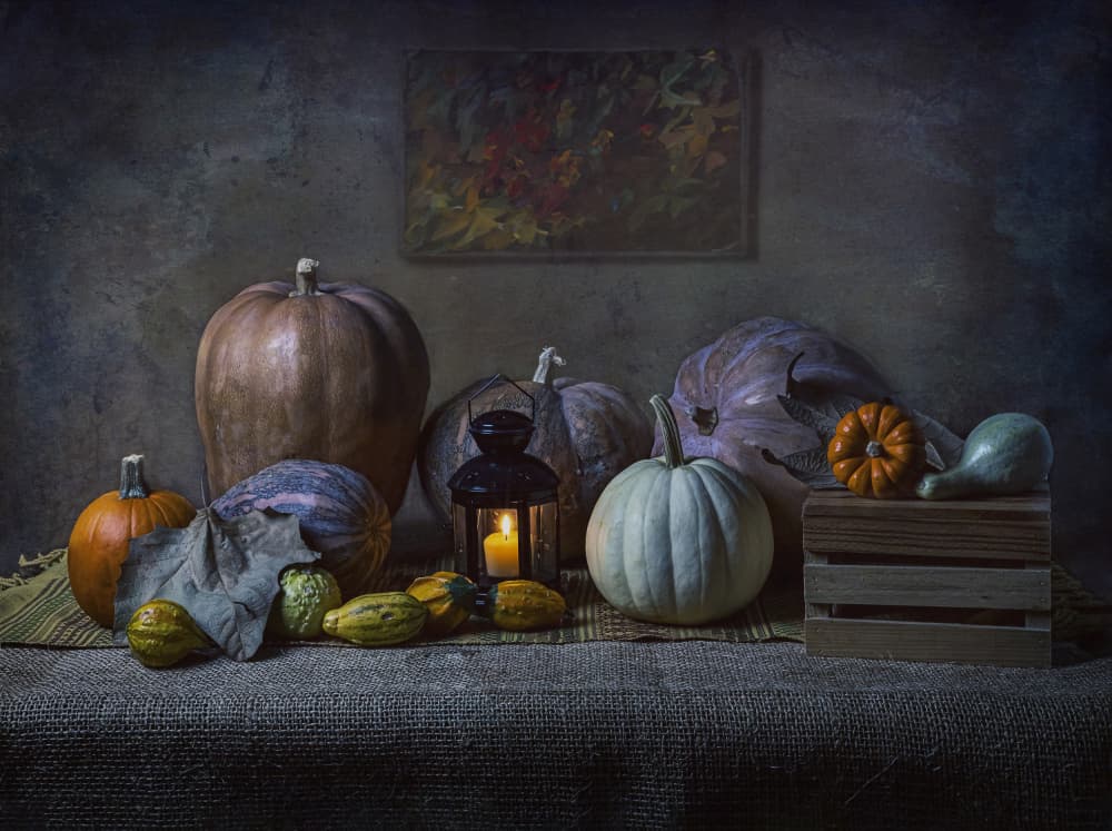 Autumn Harvest Pumpkins by Esteban Rios — canvas wall art