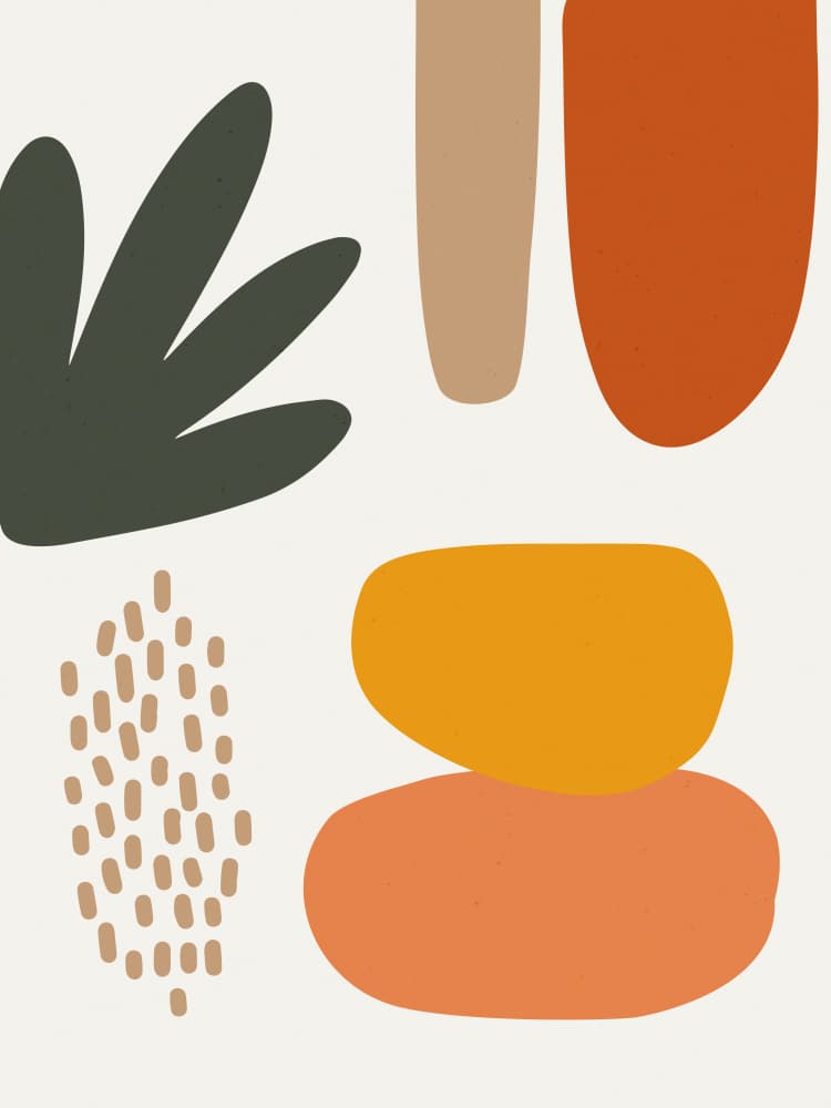 Shapes in Harmony by Treechild — canvas wall art